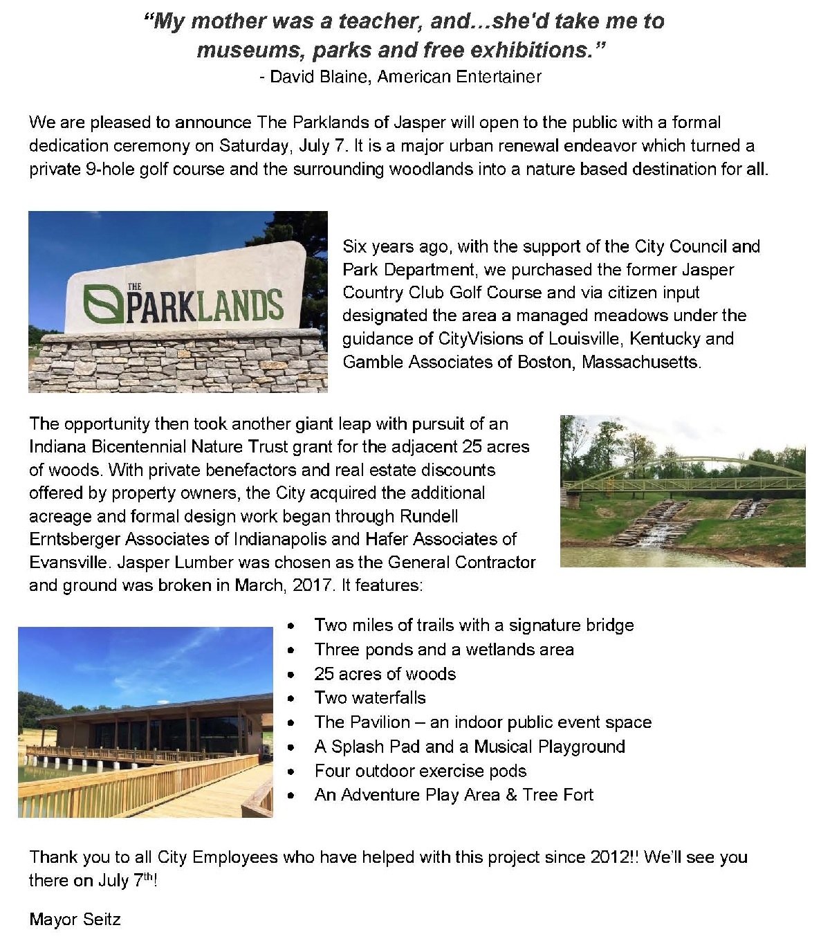 Mayors Blog-June 2018
