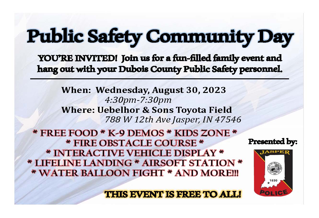 2023 Public Safety Community Day Agenda