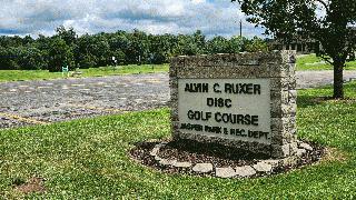 disc golf sign
